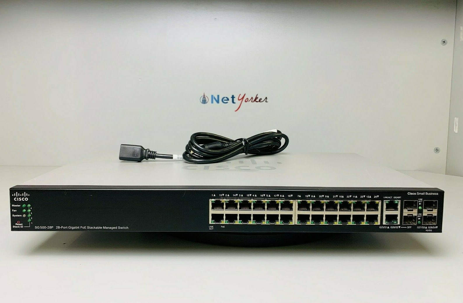 Cisco SG500-28P-K9 28 Port PoE Stackable Managed Switch - Same Day Shipping