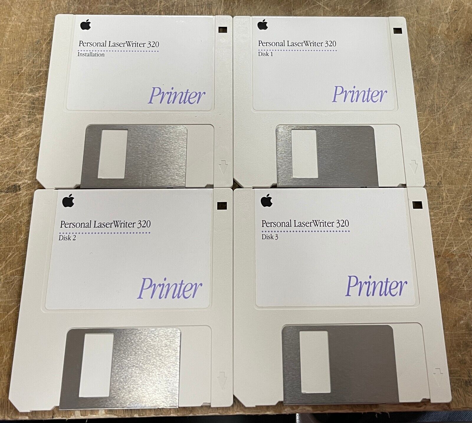 Vintage Apple Personal LaserWriter 320 Install Floppies TESTED and READABLE