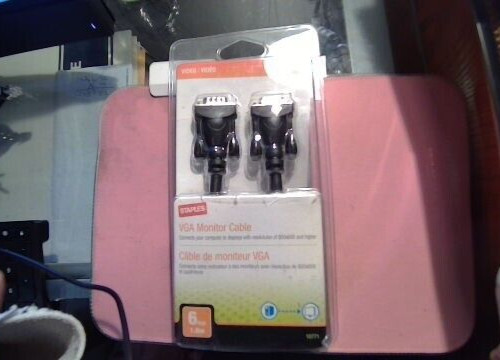 STAPLES VGA Monitor Cable 6FT 6 Feet 1.8m (male-male) (BRAND NEW} 