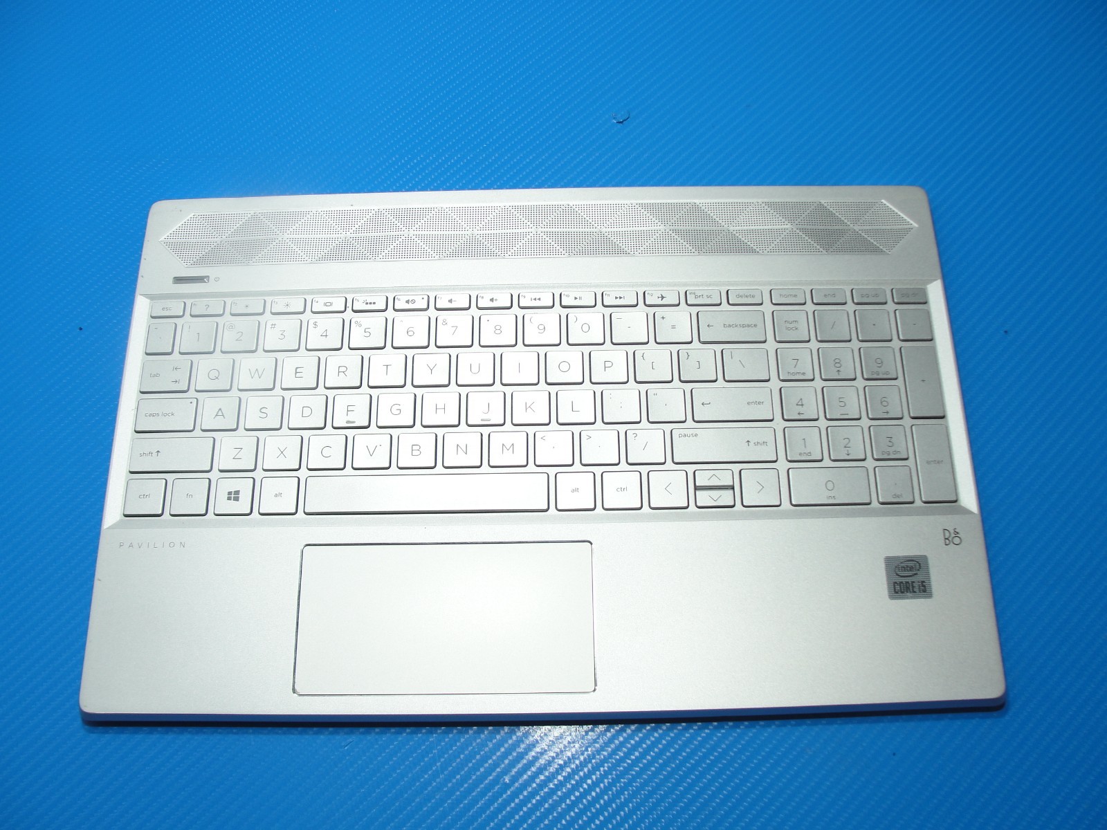 HP Pavilion 15-cs3153cl 15.6" Palmrest w/Touchpad Keyboard Backlit 2HG7BKATP90