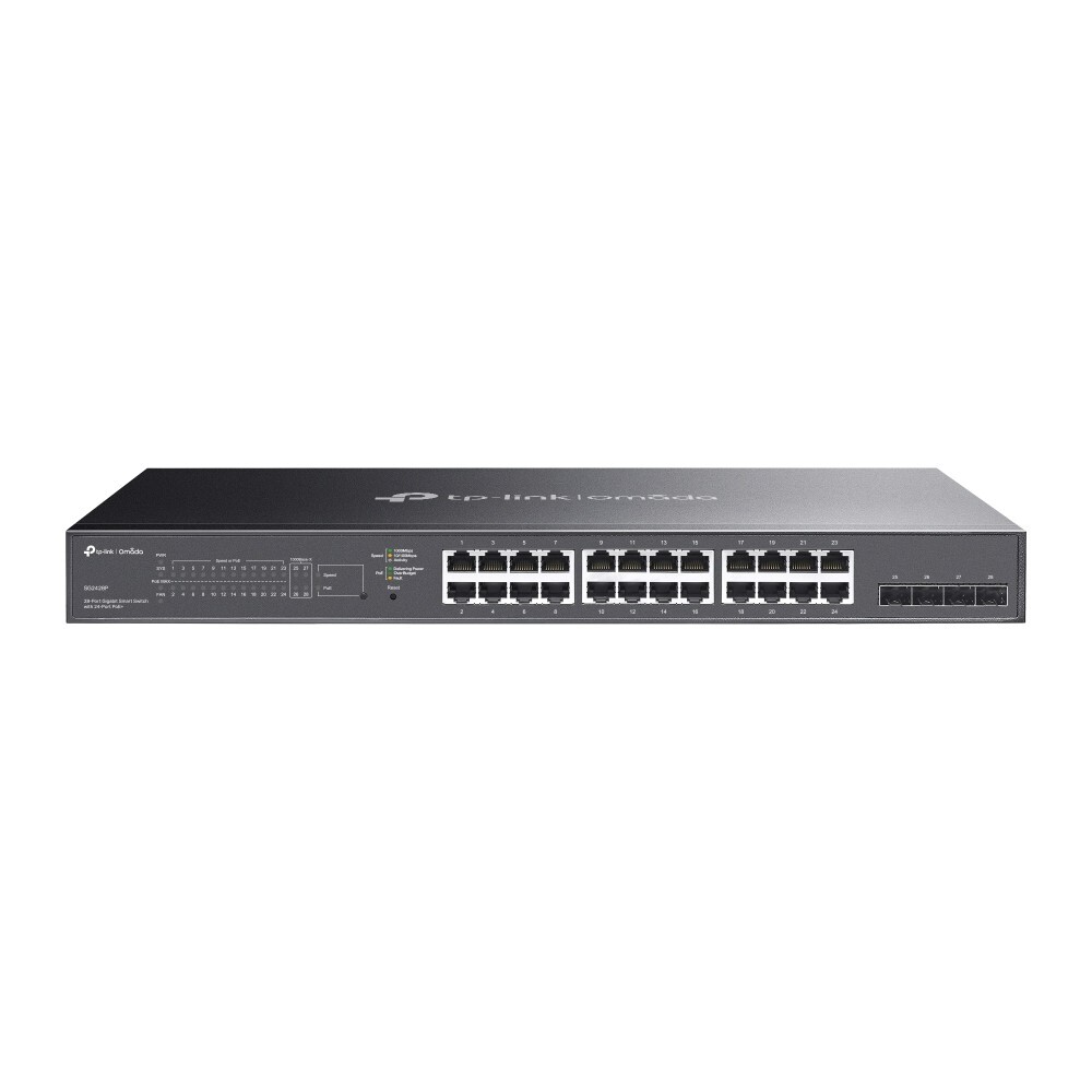 TP-Link SG2428P | Omada 28-Port Gigabit Smart Managed Switch | 24* PoE+ | 2* SFP
