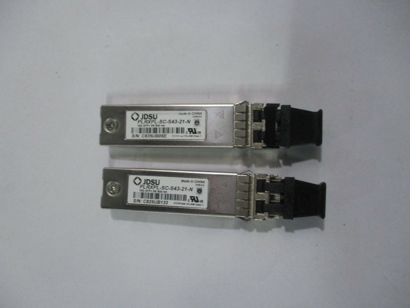 LOT OF 2 NEW JDSU PLRXPL-SC-S43-21-N 10G SFP+ SR 850nm Transceiver