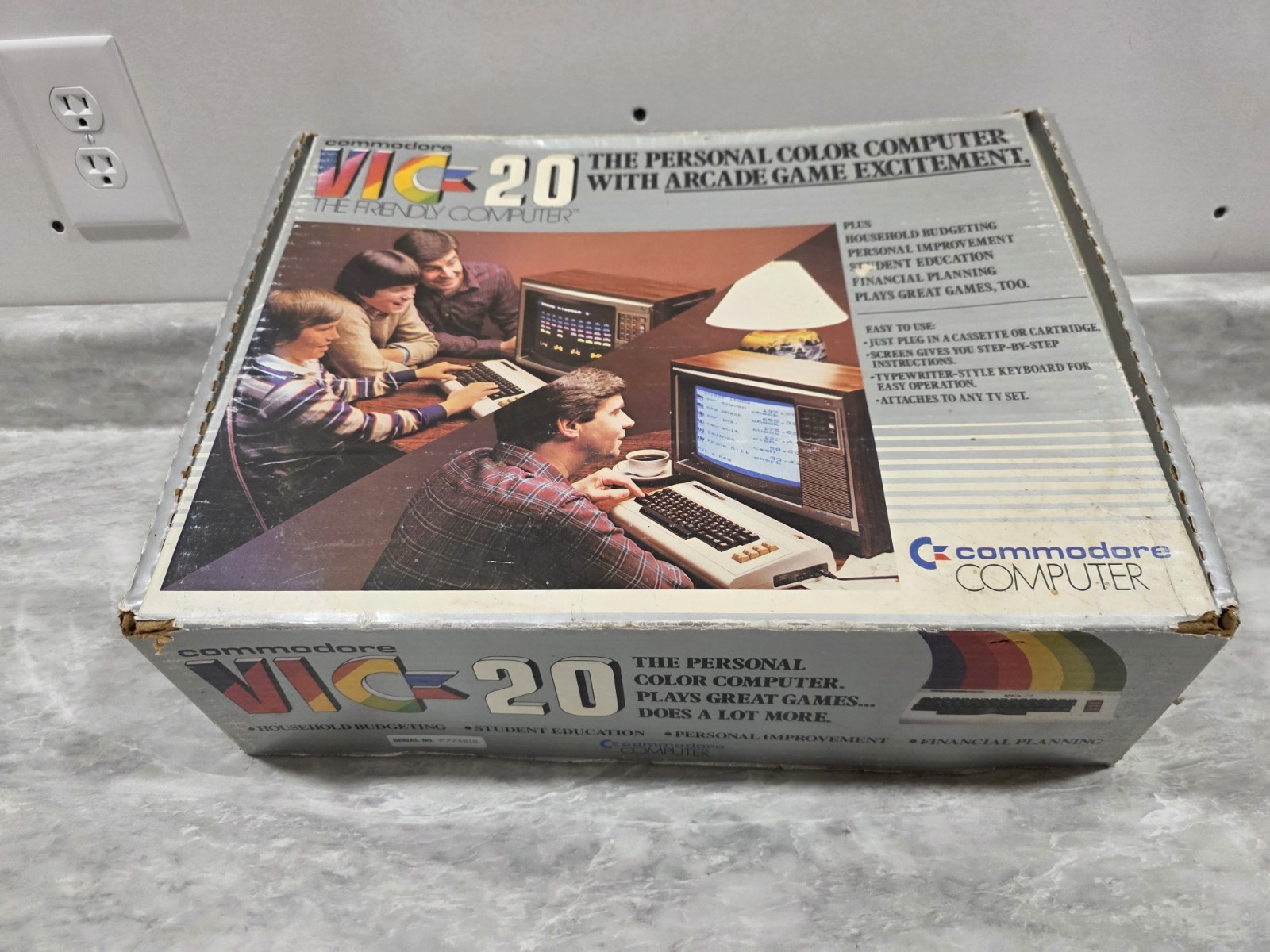 Commodore VIC-20 Vintage Computer System Complete In Box W/ Jupiter Lander