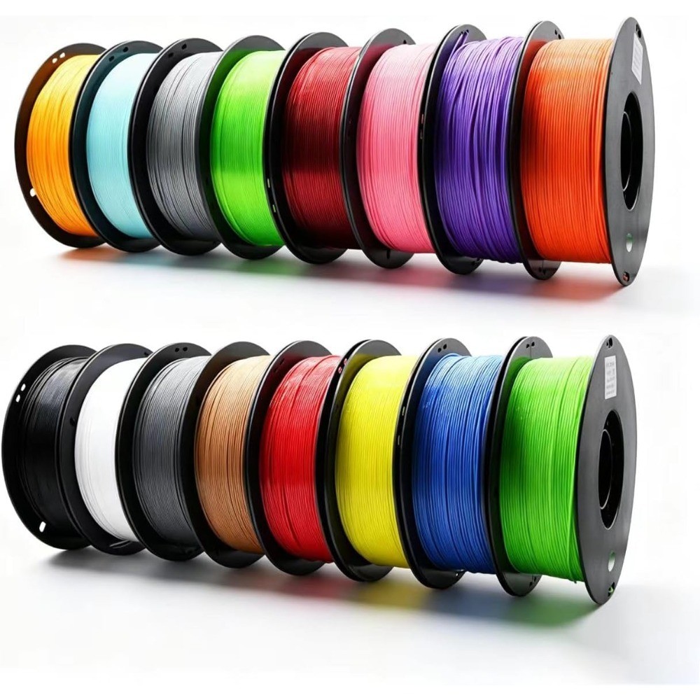 PETG 3D Printer Filament 1.75mm, 16-Color Set, Strong & Durable, Heat-Resistant,