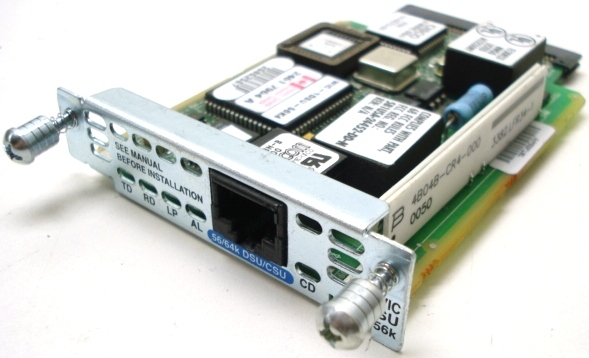 Cisco HWIC-1DSU-56K4 1-Port Fractional T1 DSU/CSU WAN Card