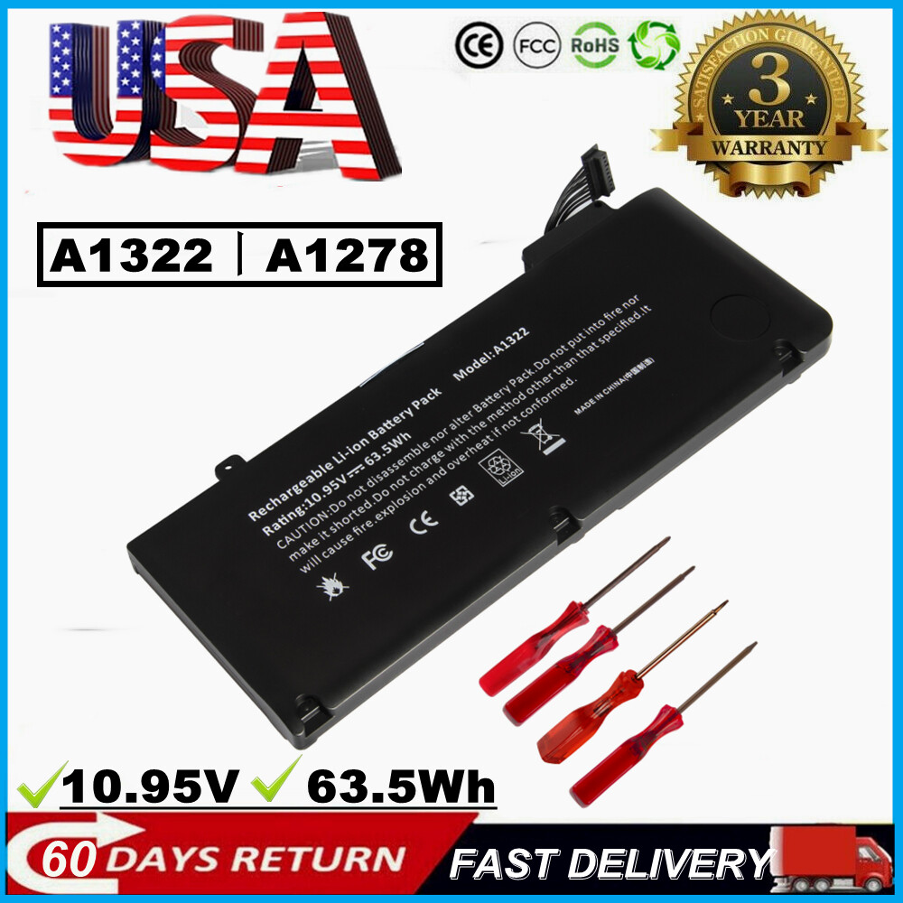 OEM A1322 Battery For Apple MacBook Pro 13" Inch A1278 Mid 2009 2010 2011 2012