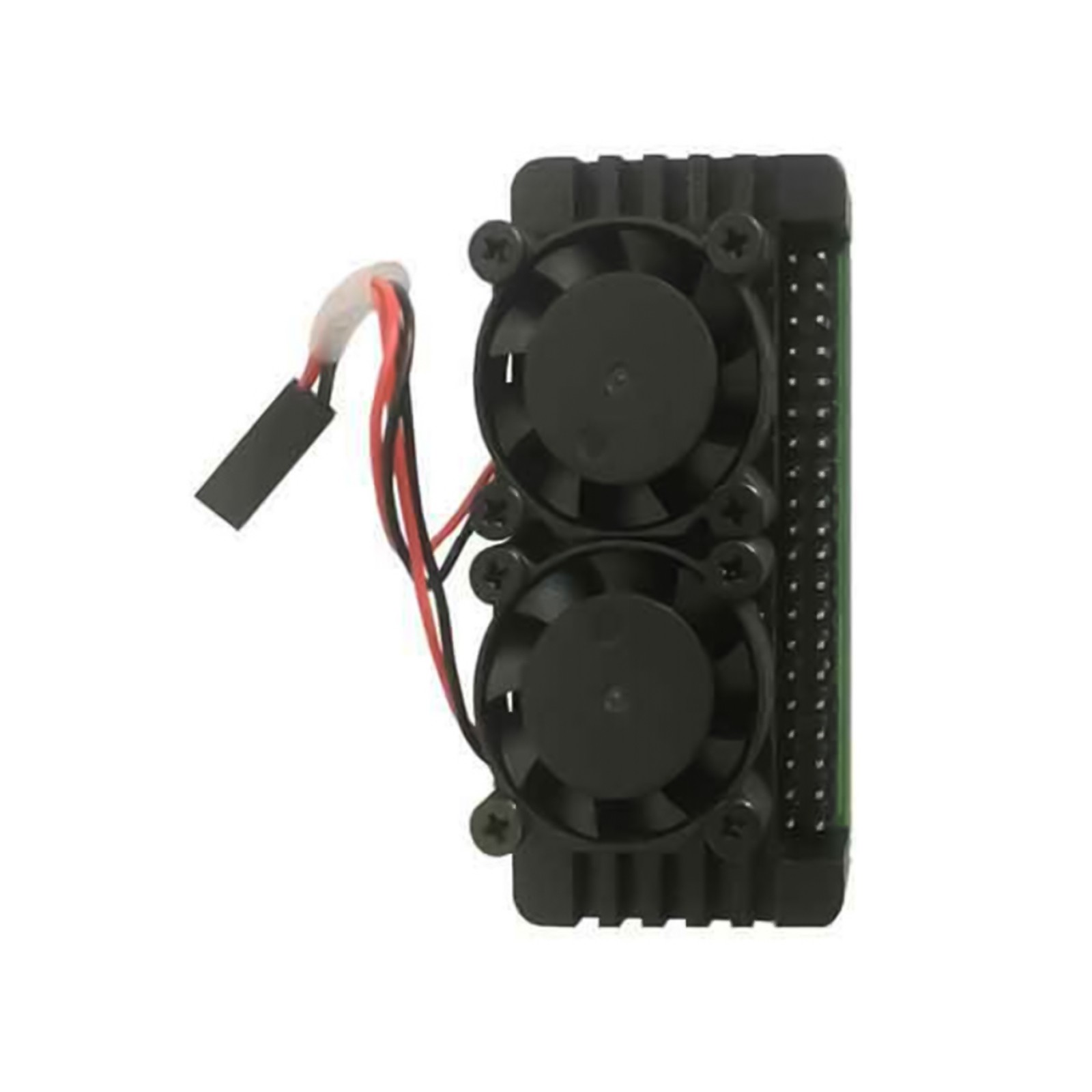 Aluminum Alloy Heatsink Case With Double Cooling Fans For Raspberry Pi Zero 2W c