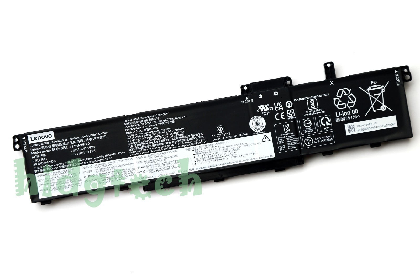New Genuine L21C6P70 L21D6P70 L21L6P70 L21M6P70 Battery for ThinkPad P16 Gen 1