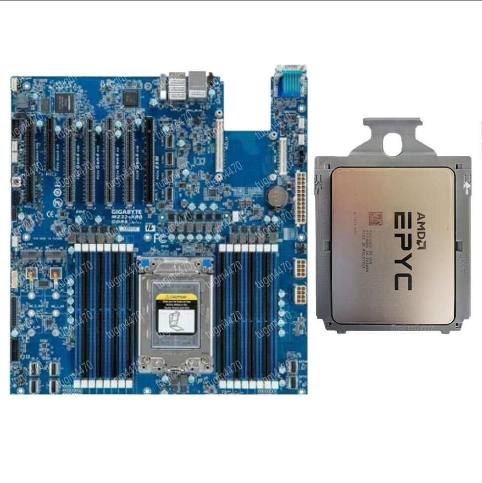 amd epyc 7413+Gigabyte mz32-ar0 2.65GHZ 24 cores cpu+motherboard combina