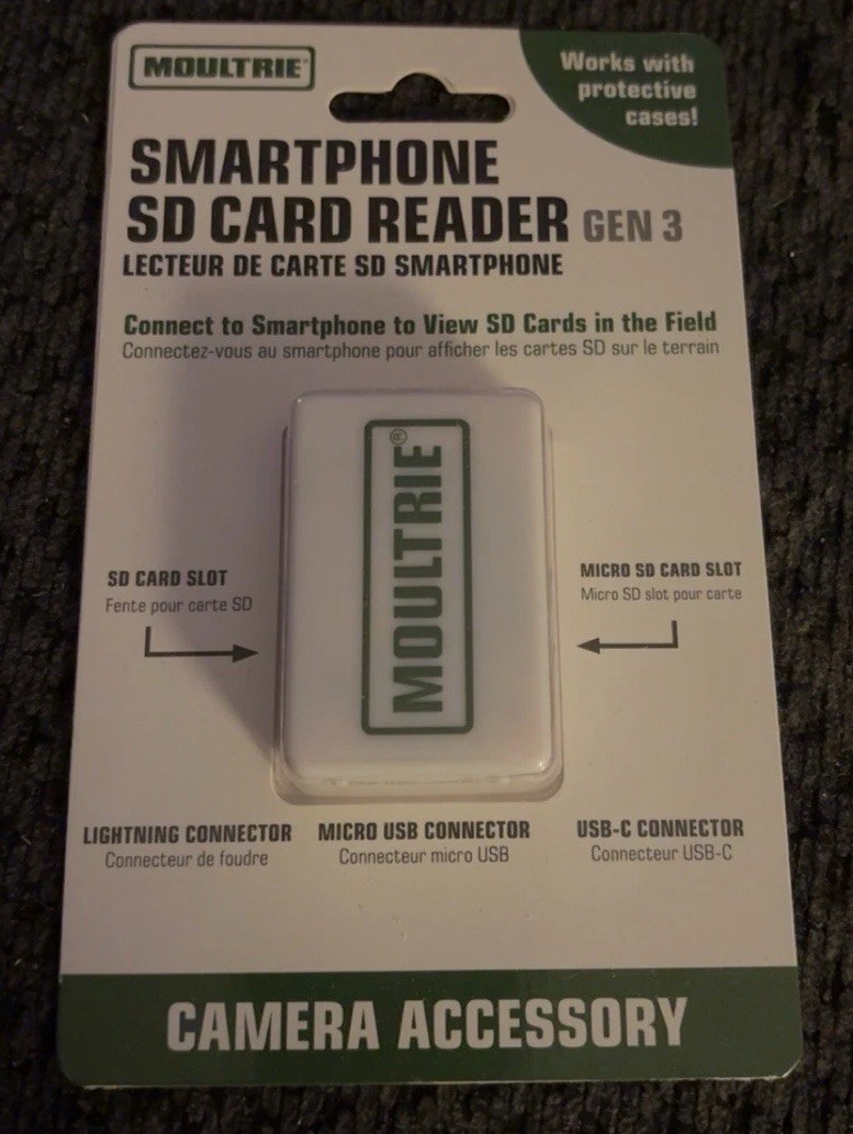 MOULTRIE SMARTPHONE SD CARD READER Gen 3 MCA-13488 Hunting Accessory 