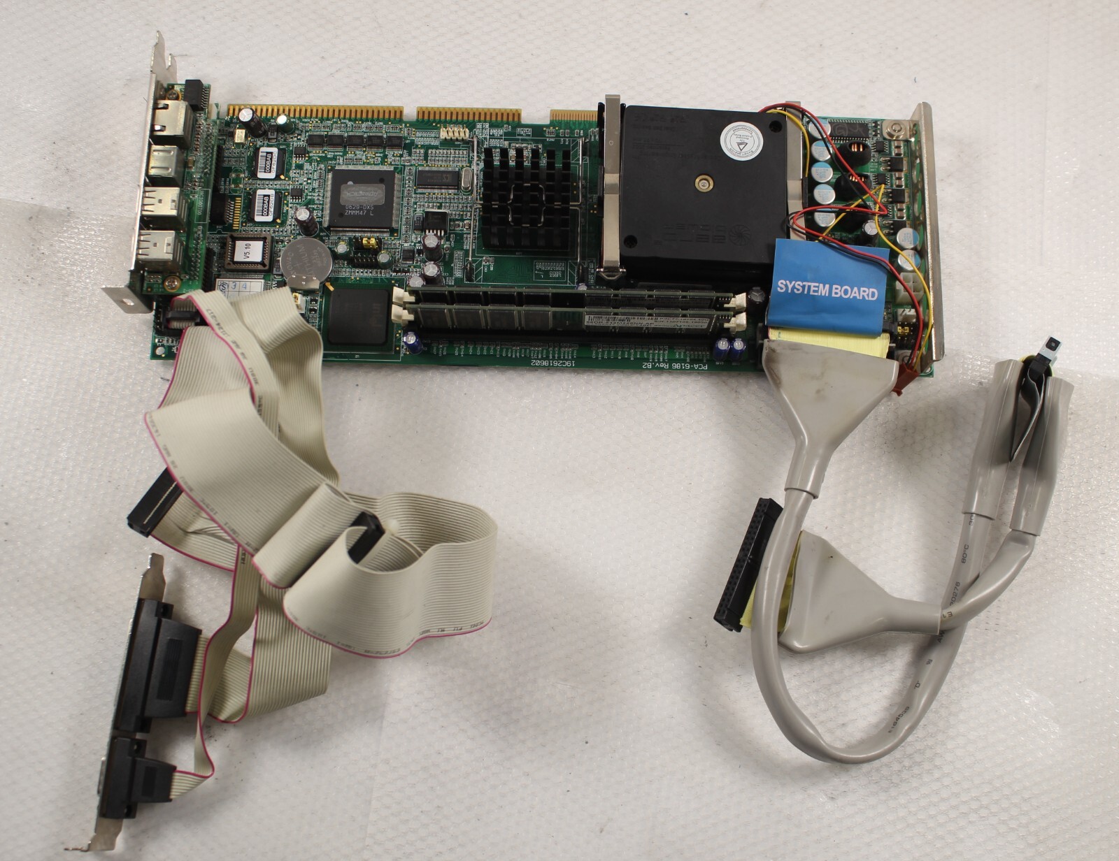 Advantech PCA-6186E2 Industrial Singleboard Computer w/ wires, 2*512mb RAM