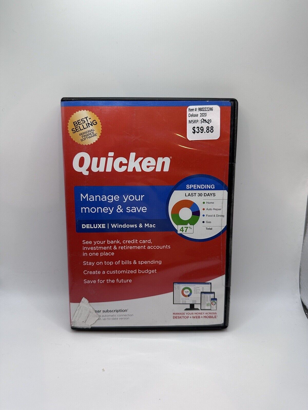 NEW Sealed Quicken Deluxe 2020Personal Finance Manage Your Money & Save Software