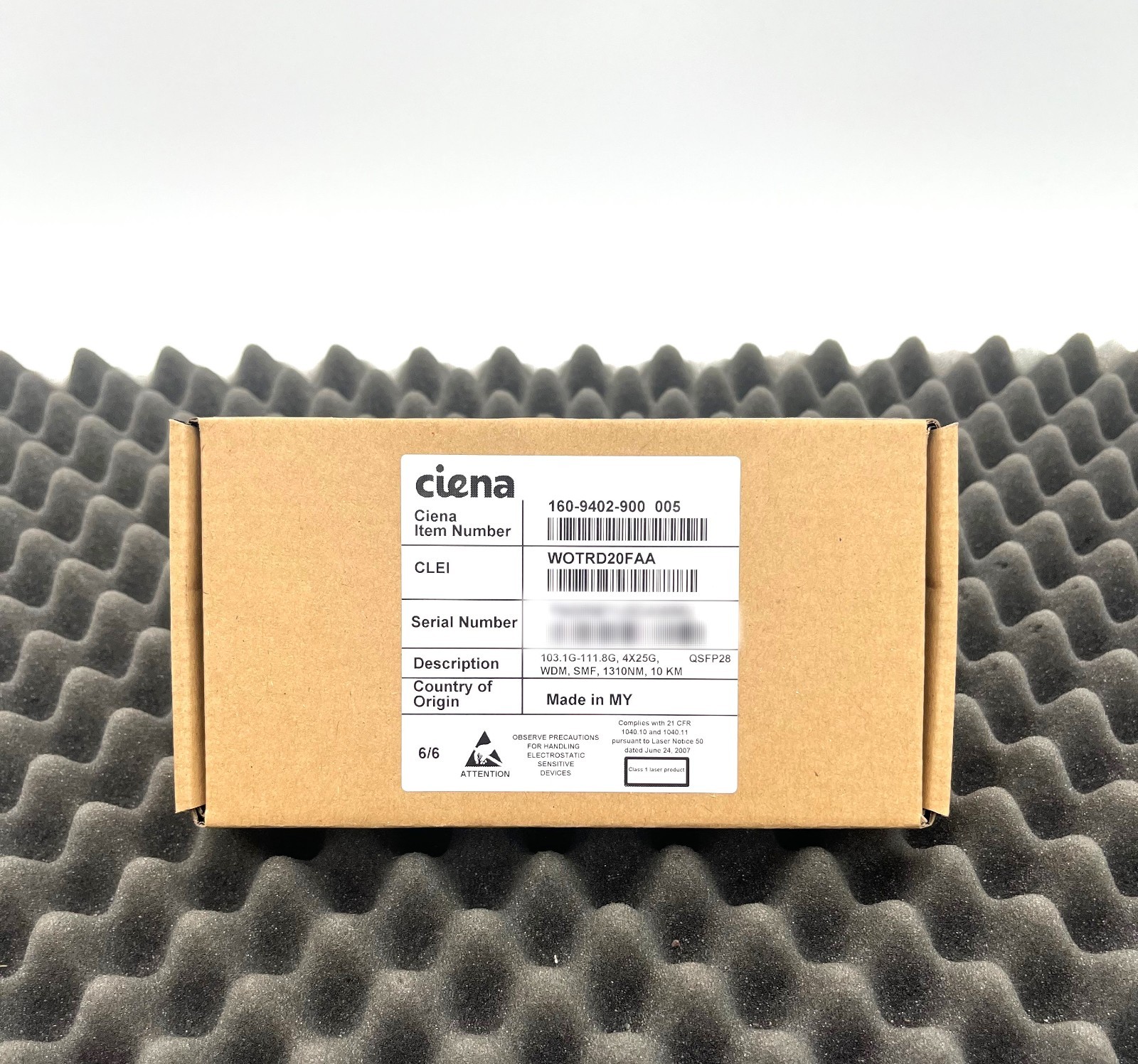 CIENA 160-9402-900 005 QSFP28 103.1G-111.8G Transceiver Module (WE BUY CIENA)