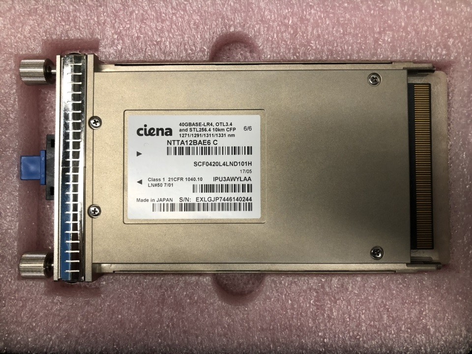 Ciena Class 1 Laser 40GBASE-LR4 Module NTTA12BAE6C