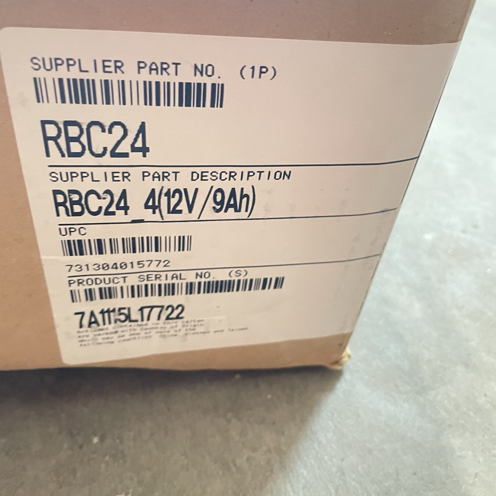 RBC24-UPC Replacement Battery for RBC24 for APC Smart-UPS® models