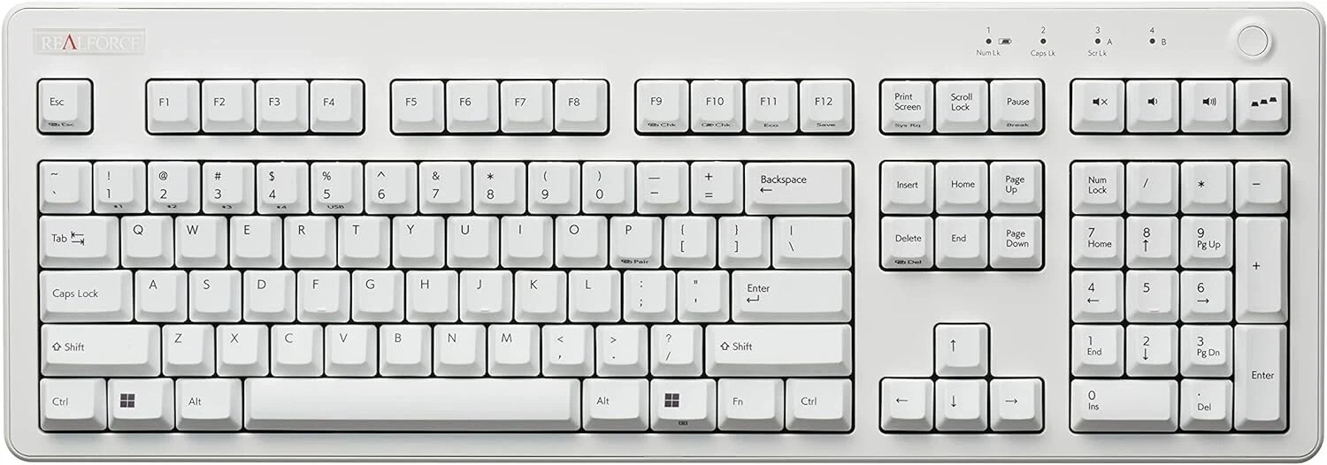 REALFORCE R3 Keyboard Hybrid Full 45g English Array White R3HB21 New