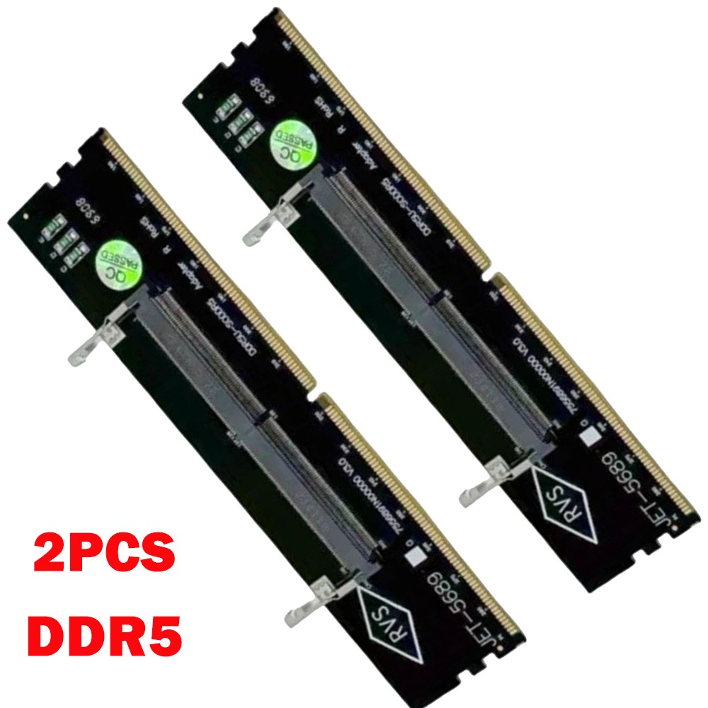 2X Upgraded DDR5 Laptop To DeskTop Memory Adapter Connector Converter Board HOT