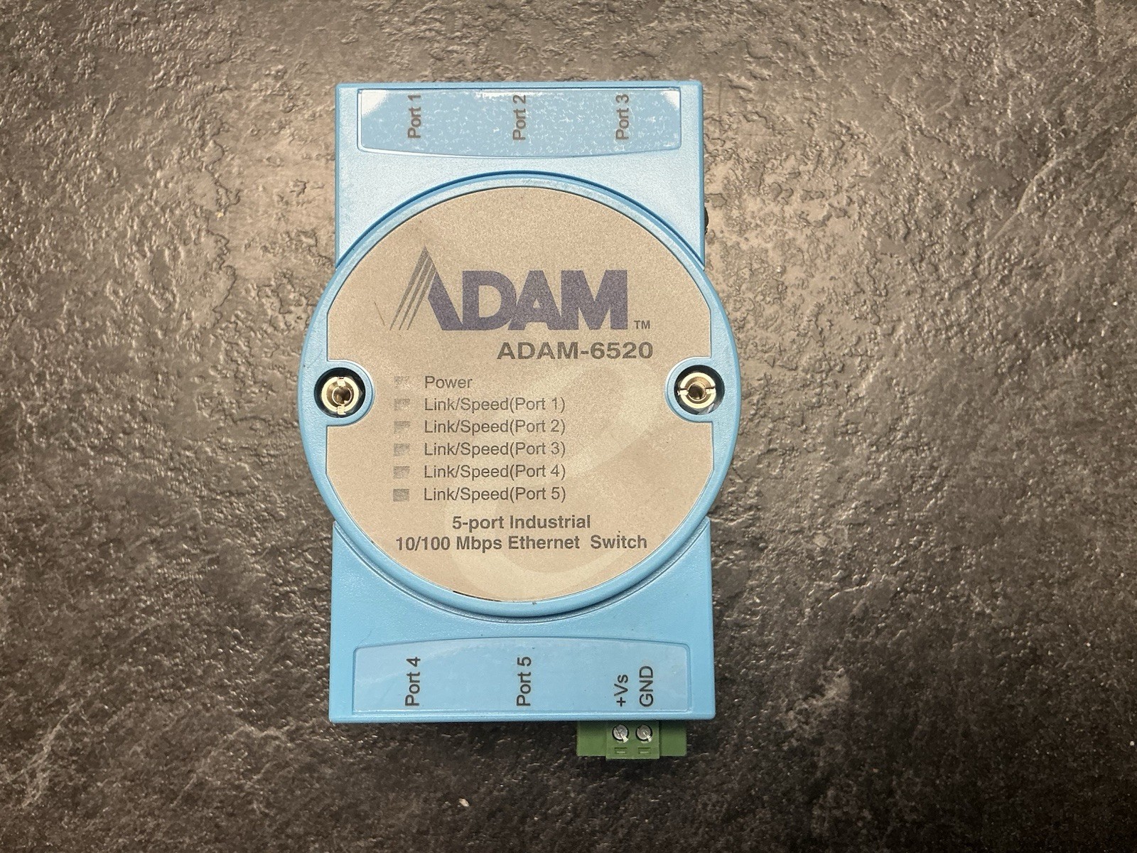 Advantech ADAM-6520 Industrial 5-Port Ethernet Switch 10/100 Mbps DIN Rail