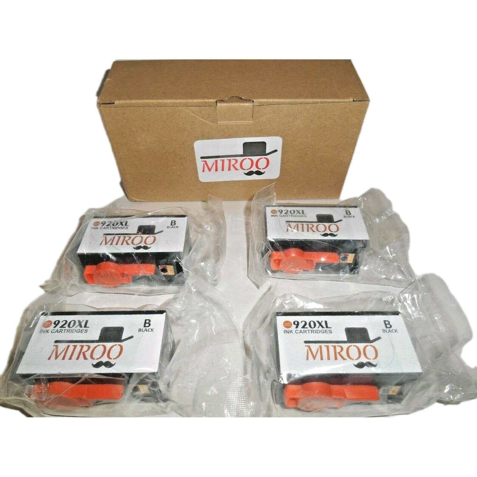 MIROO BLACK Ink Cartridges 920XL B Box of 4