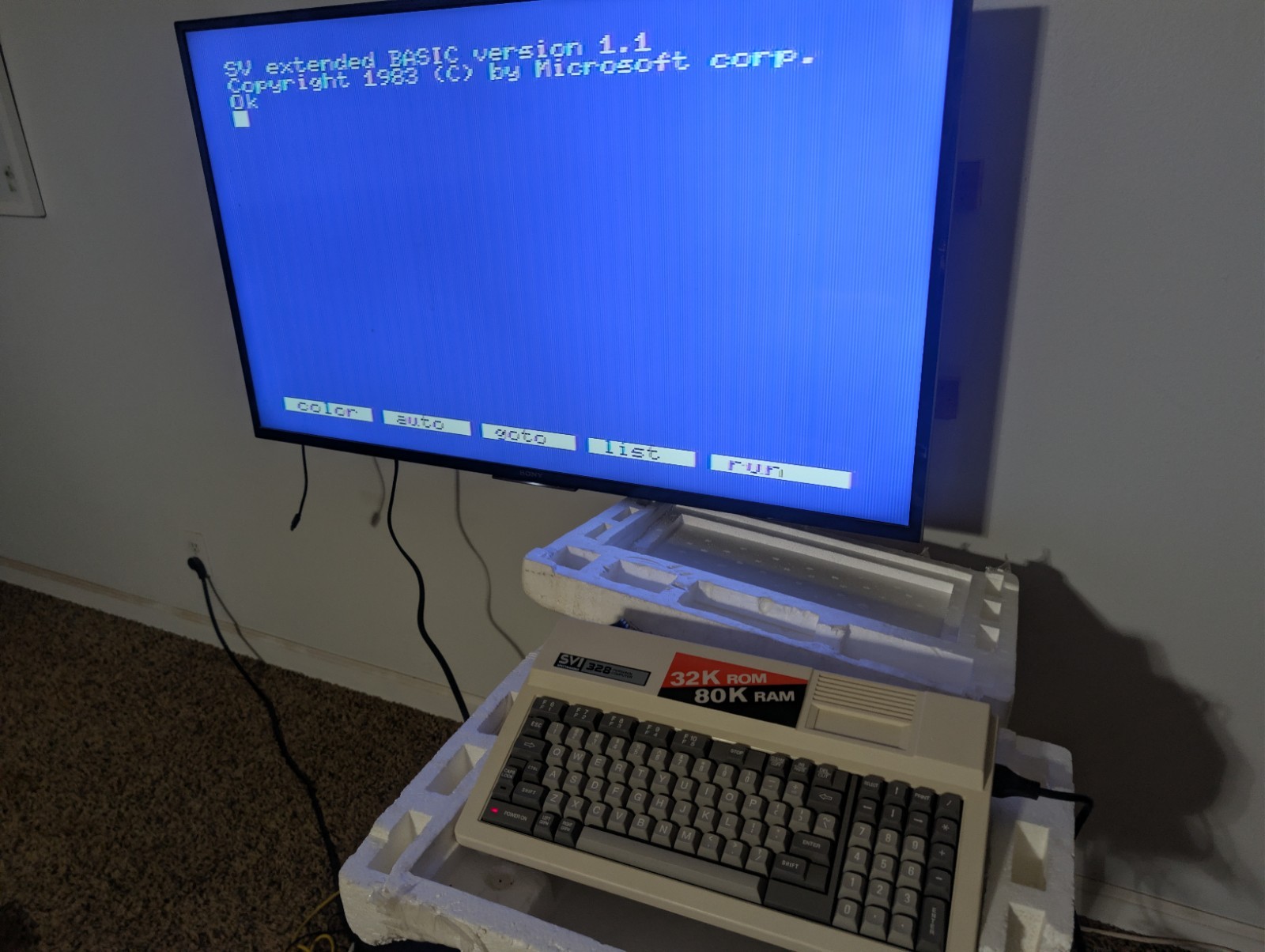 SpectraVideo-328 Personal Computer TESTED GOOD 20 cassettes, JOYSTICK AND MORE