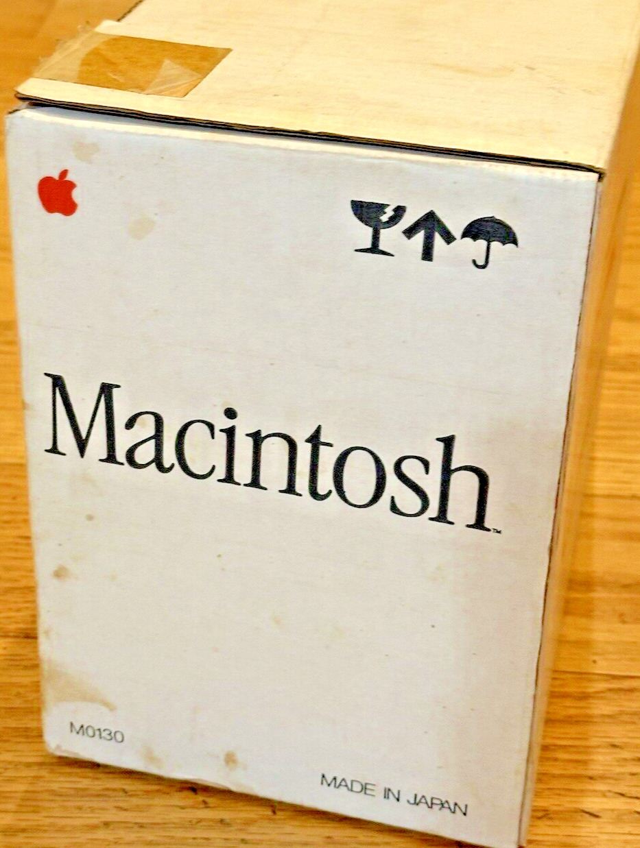 NEW IN BOX Apple Macintosh 128K M0130 400K External Mac Floppy Disk Drive 1984