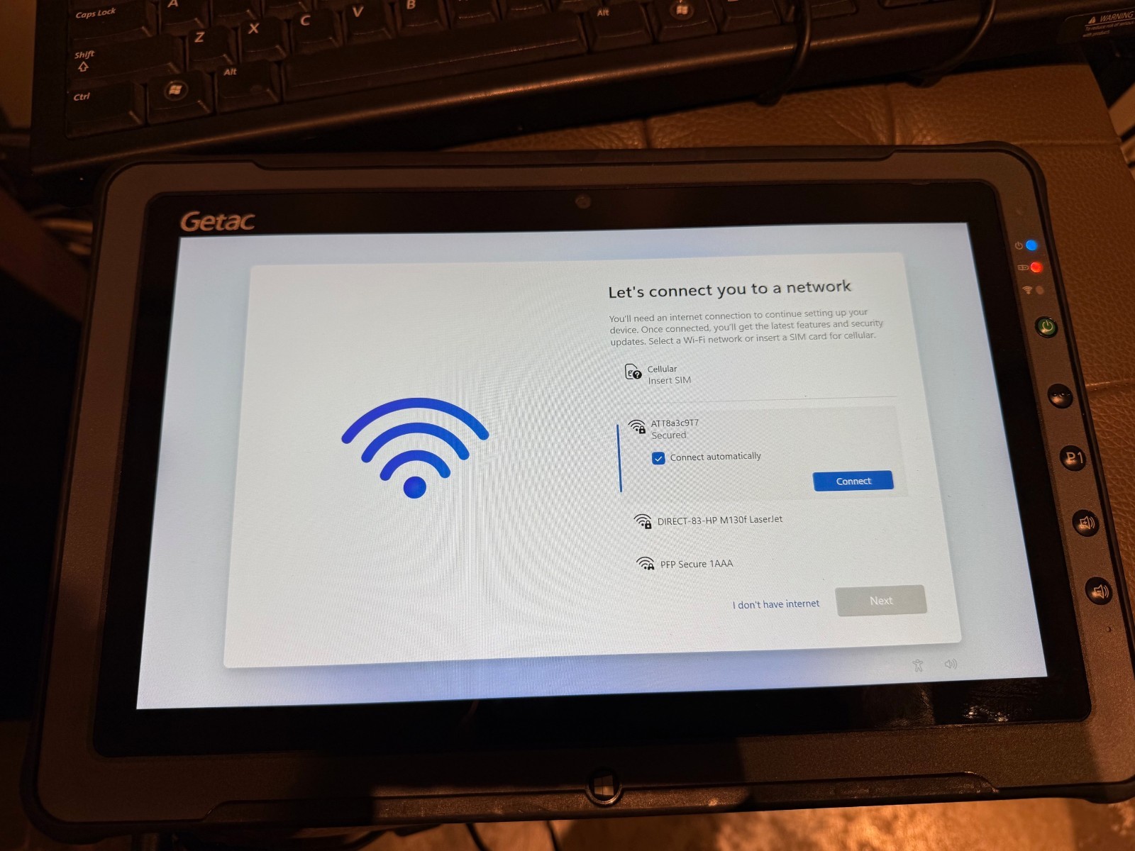 #G4 Getac F110 G5 Rugged Tablet i7-8565U 16GB 512GB LTE GPS HID RFID ETHERNET