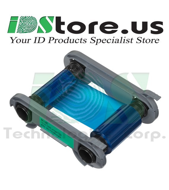 Evolis RCT212NAAA BLUE Monochrome Ribbon - up to 1000 prints / roll