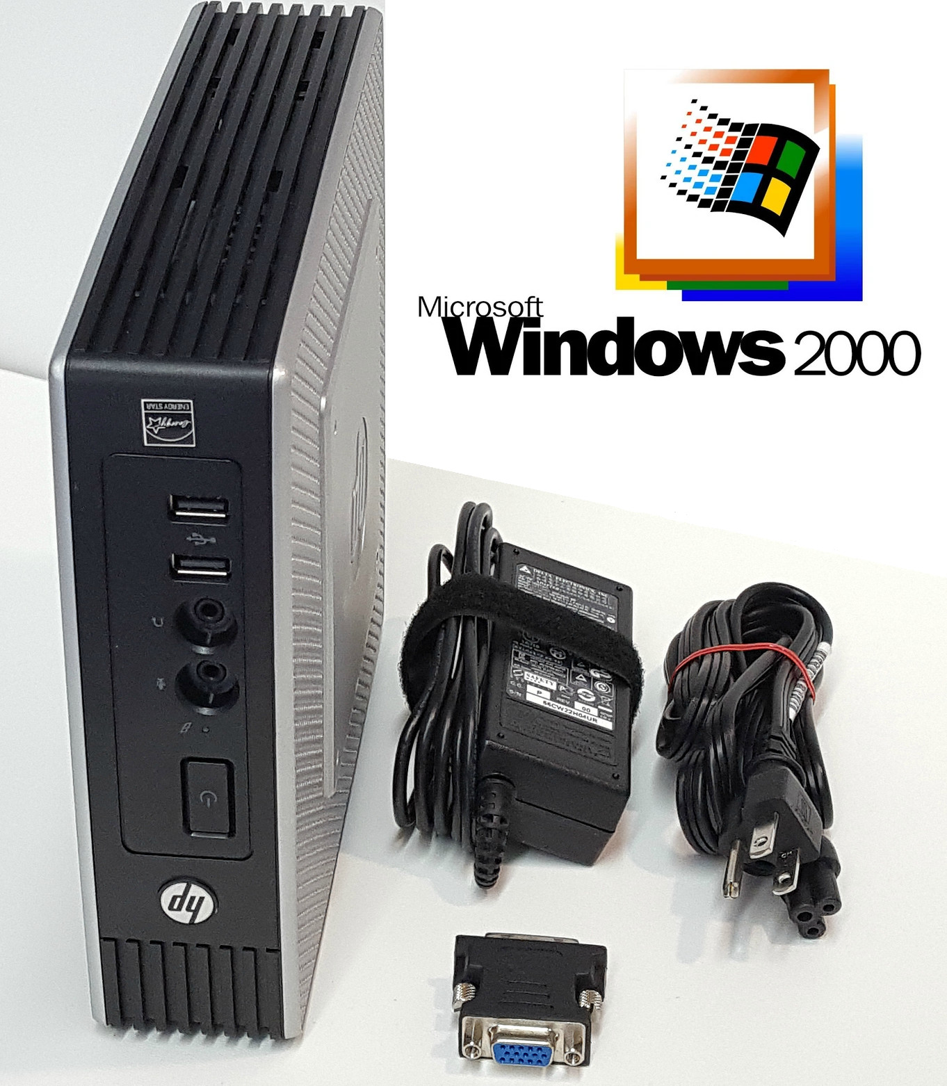 Mini Industrial Windows 2000 PC - Serial, Parallel, 4GB Ram, 16+60GB SSD, X2 CPU