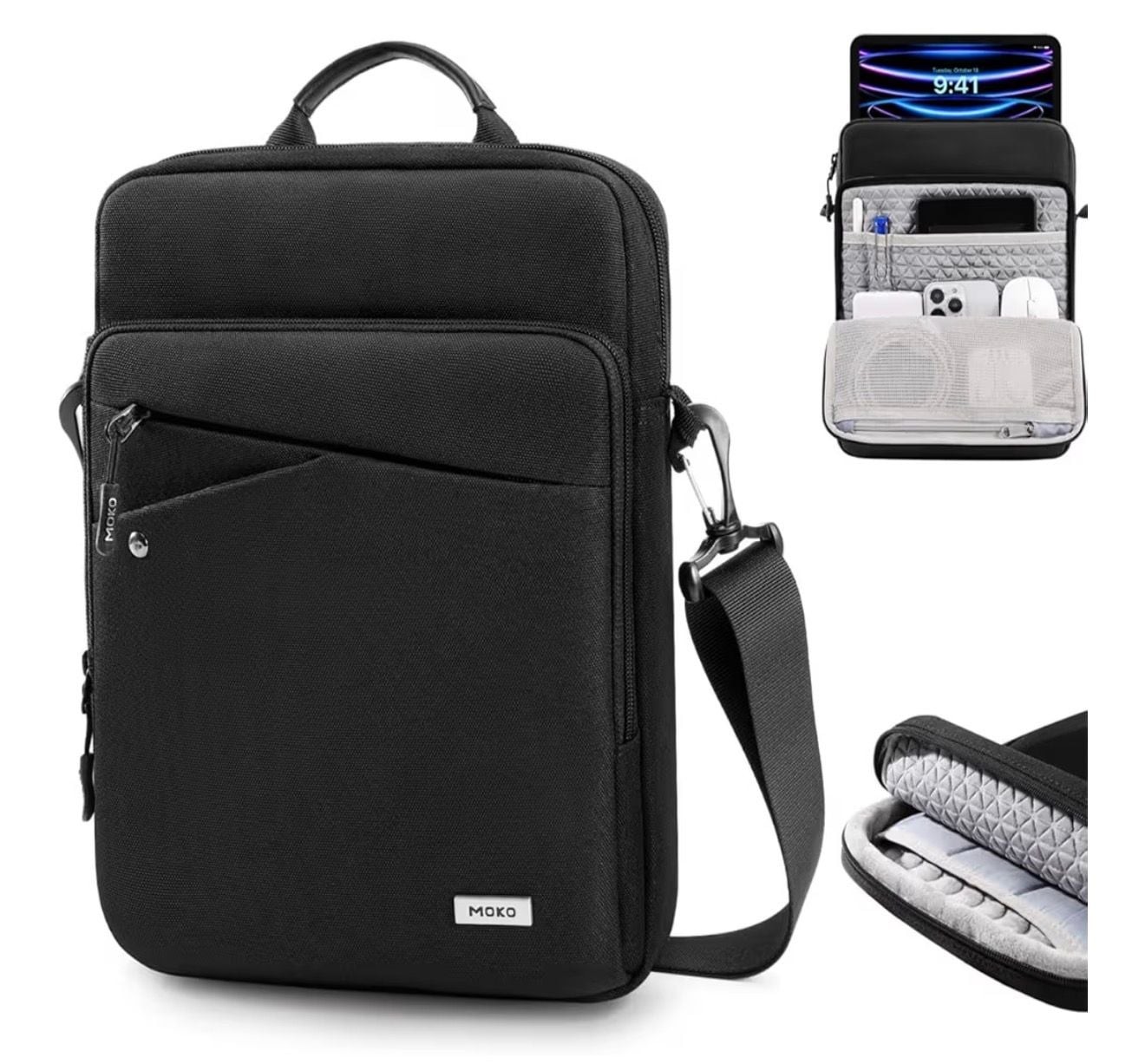 MoKo 9-11 Inch Tablet Shoulder Bag Business Messenger Case