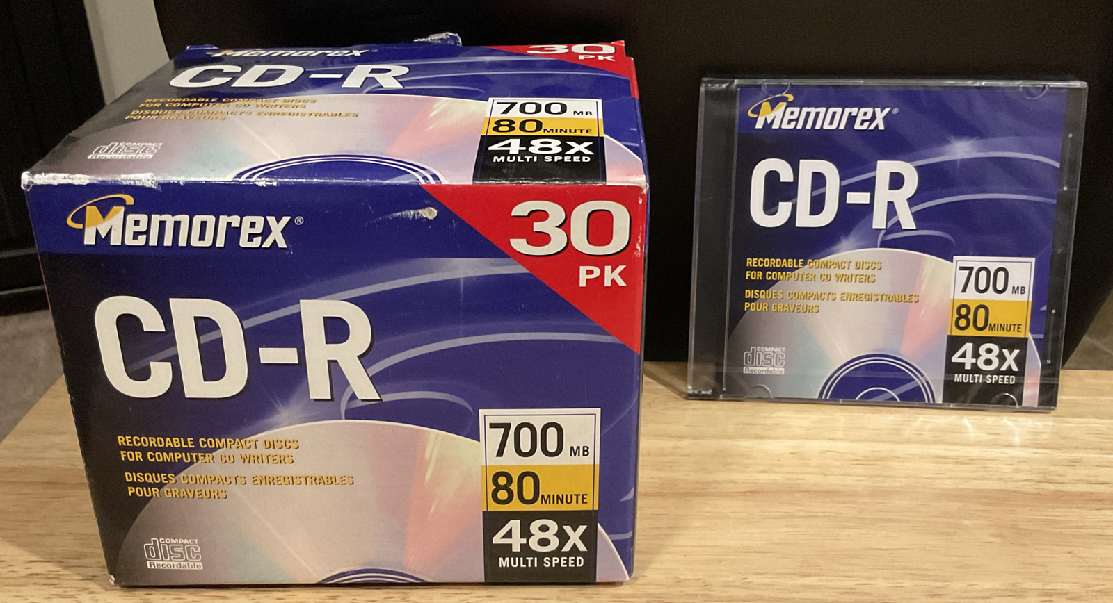 Memorex 27 pack CD-R 48X multispeed 700MB 80 min Individual Sealed Jewel Cases