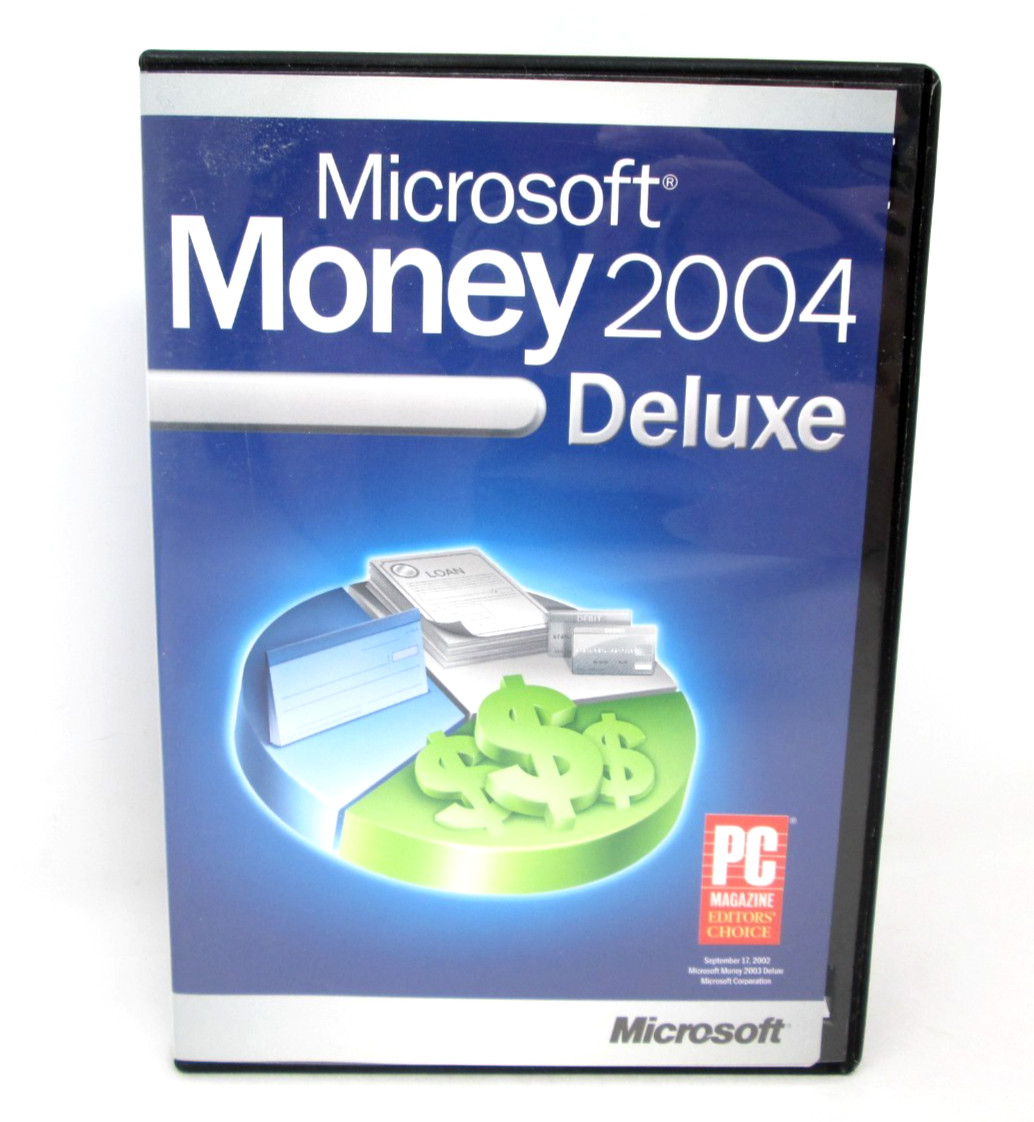 Microsoft Money 2004 Deluxe Software Manage Finances