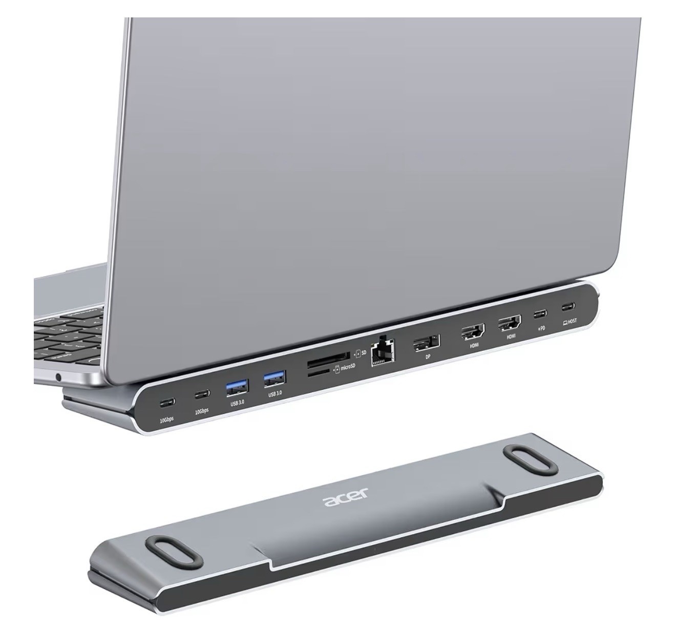 Acer Docking Station 3 Monitors, 11-in-1 Laptop Docking Station Stand with 8KDP