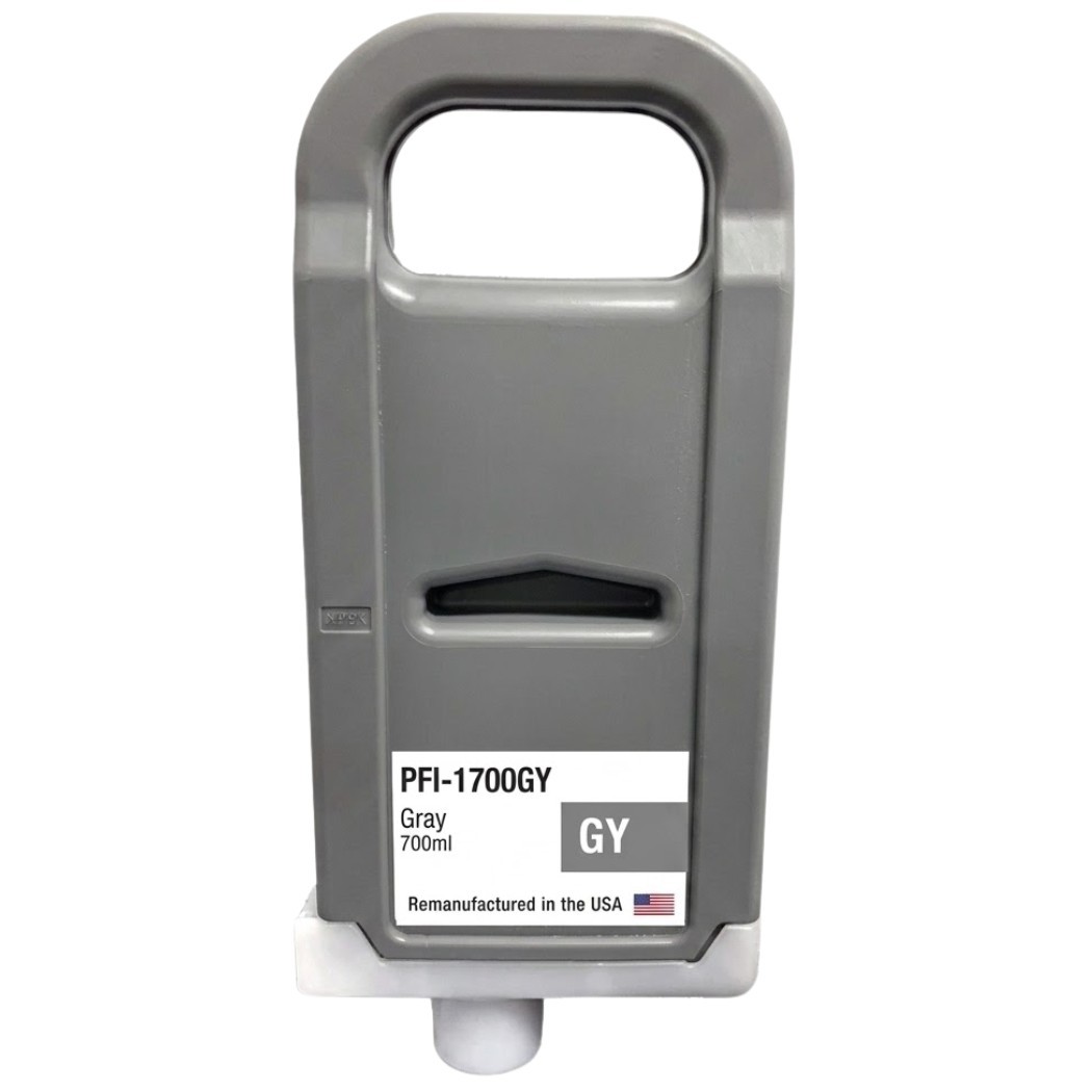 Compatible Ink Cartridge for Canon PFI-1700GY Gray 700ml-USA