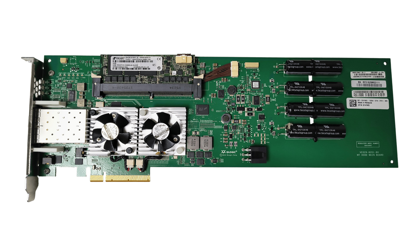 Dell F4YMD Compellent SC8000 Intelligent Cache Card QSA10602-4-DEL No SFPs
