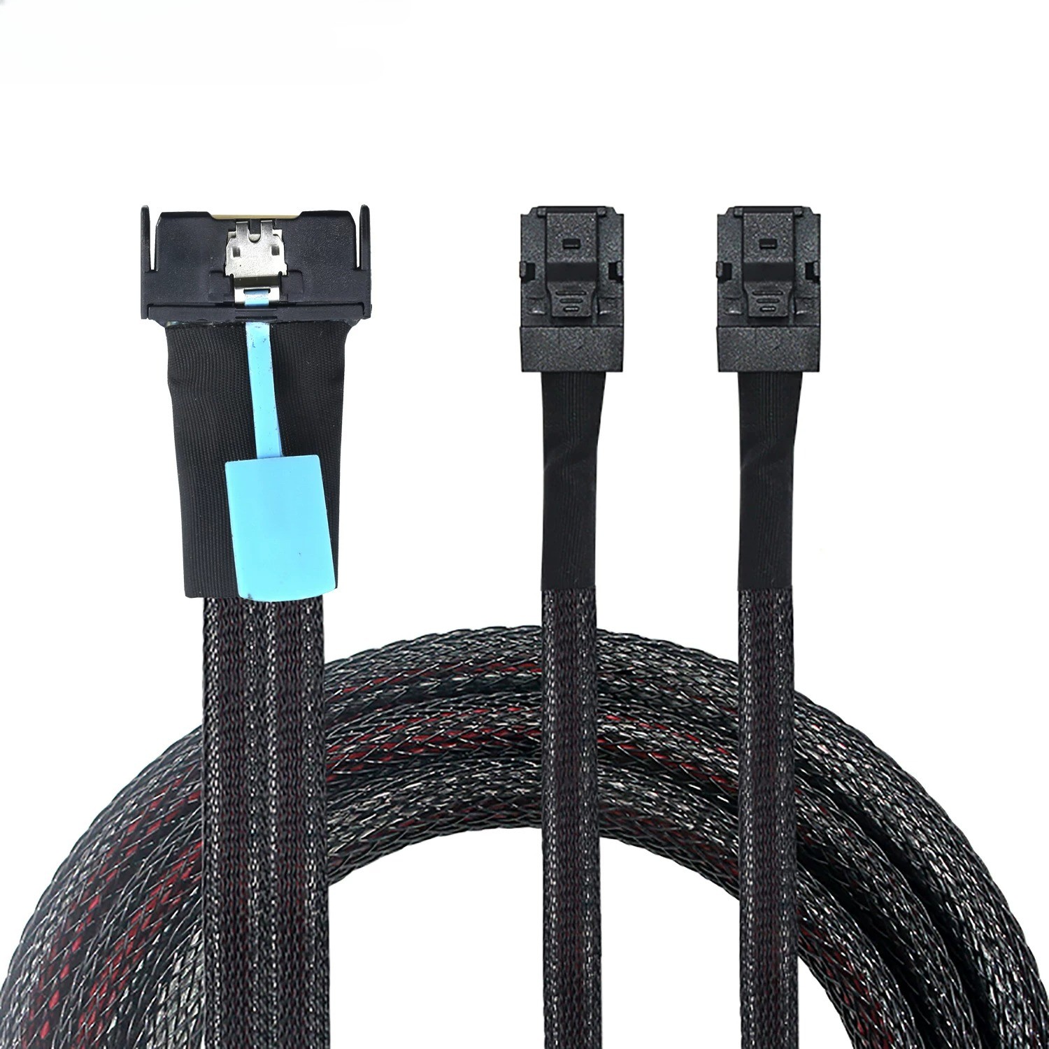 PCIe Gen5 MCIO 8X 8i to 2X Mini SAS HD SFF-8643 High Speed Server Adapter Cable