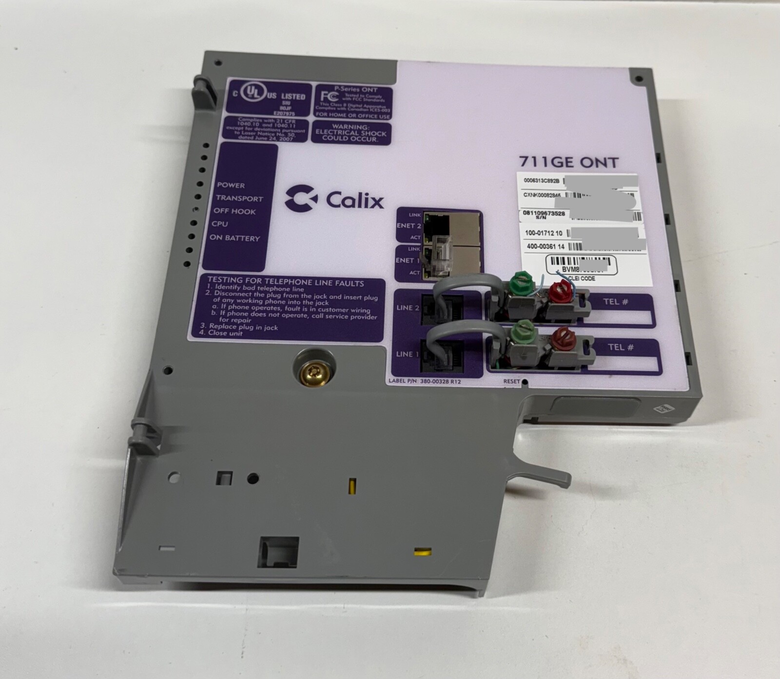 Calix 711GE ONT Optical Network Terminal Module 