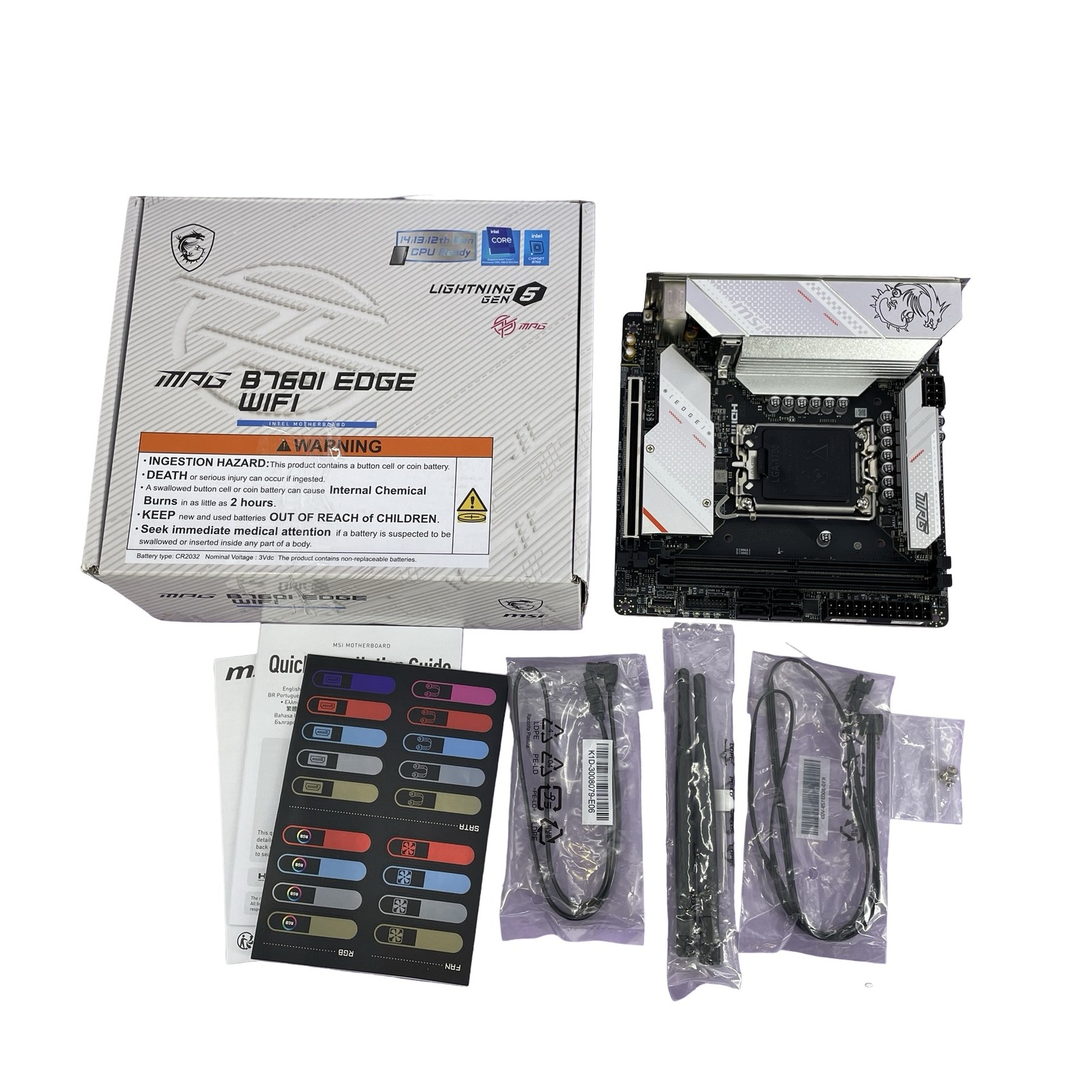 READ MSI MPG B760I Edge WiFi Gaming DDR5 LGA1700 Mini-ITX Motherboard #IS5545