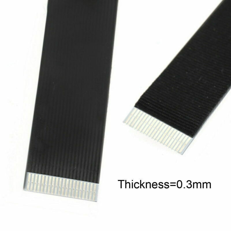 Cablecy Up Down USB2.0 Type-A Male to USB-C Type-C Male Data Flat Slim FPC Cable