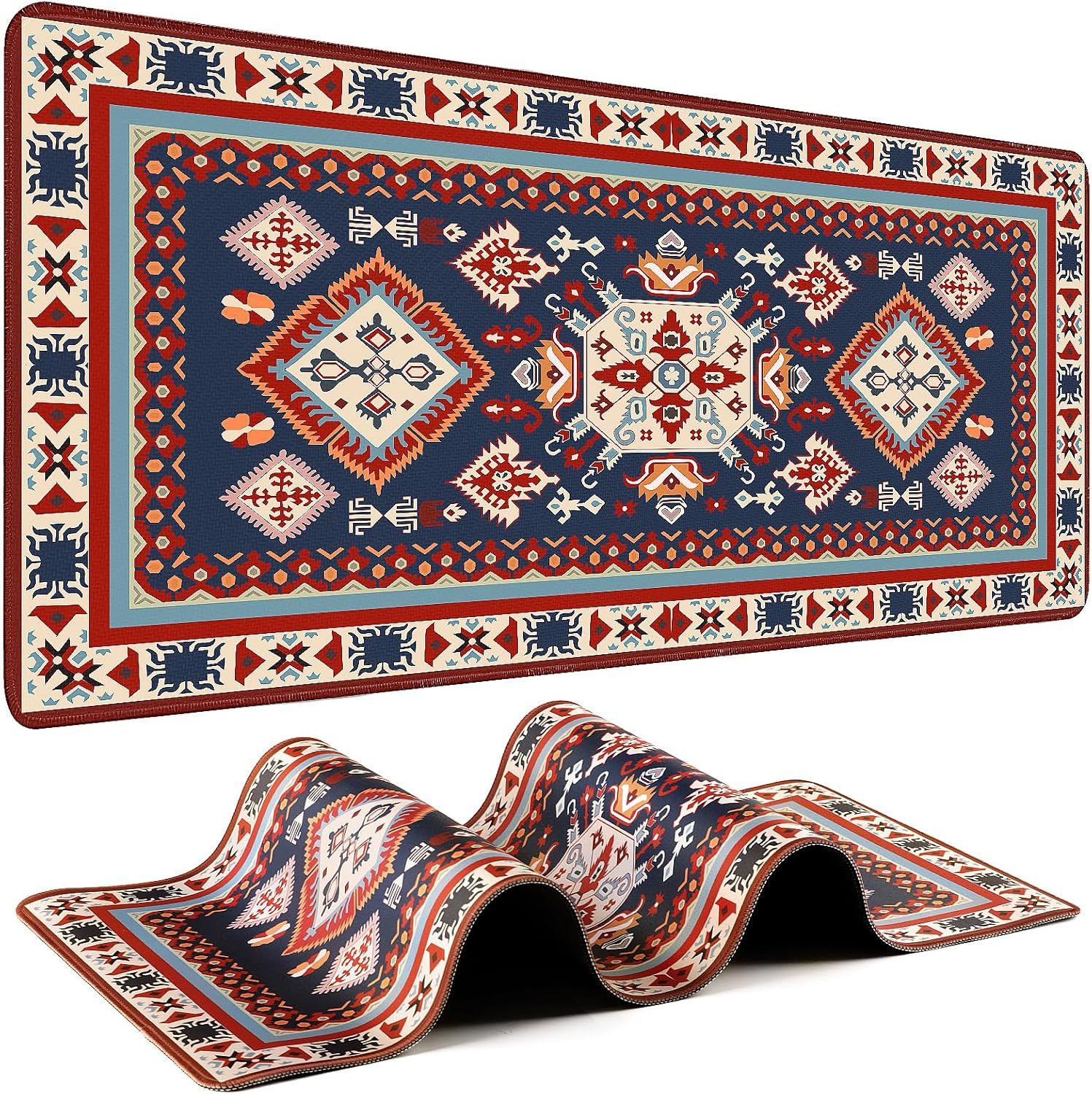 Persian Rug Mouse Pad - Desk Mat for Keyboard and Mouse - Large Mouse Pads