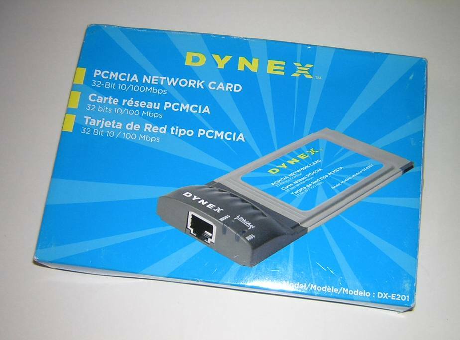 Dynex CardBus 10/100 Fast Ethernet LAN PC Card DX-E201 NEW in Box