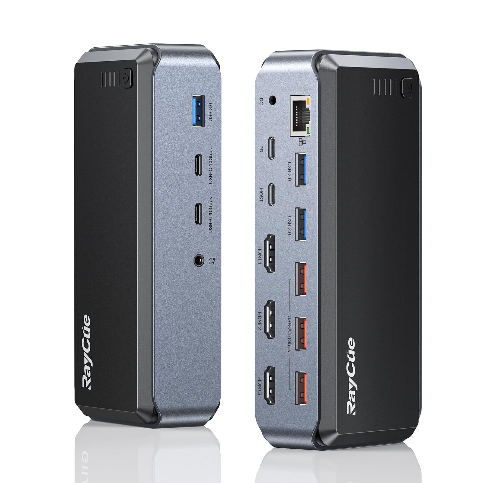 USB C Docking Station Triple Monitor, Raycue 15 IN1 MacBook Pro Docking Stati...