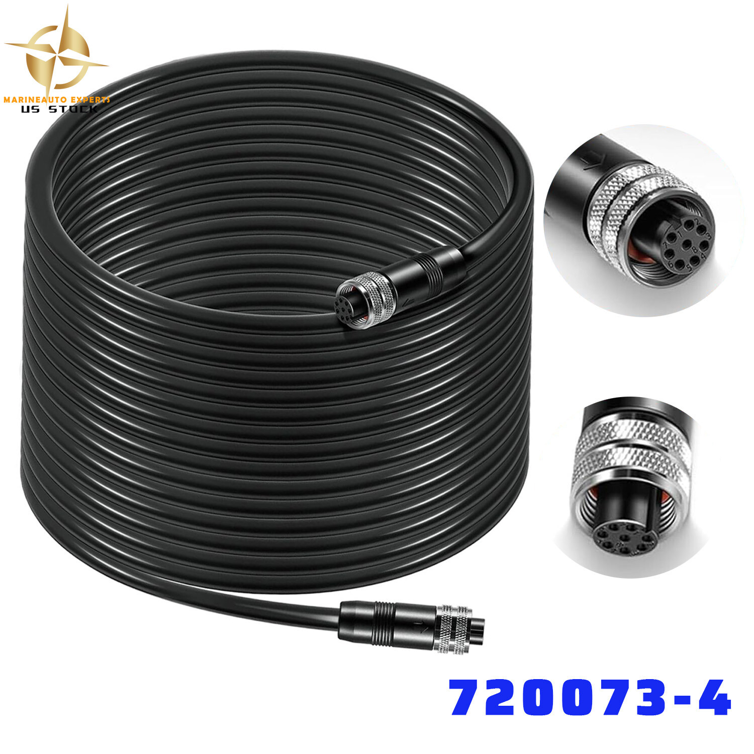 720073-4 30Ft Ethernet Cable - AS EC 30E for Humminbird Helix, APEX, SOLIX, Onix