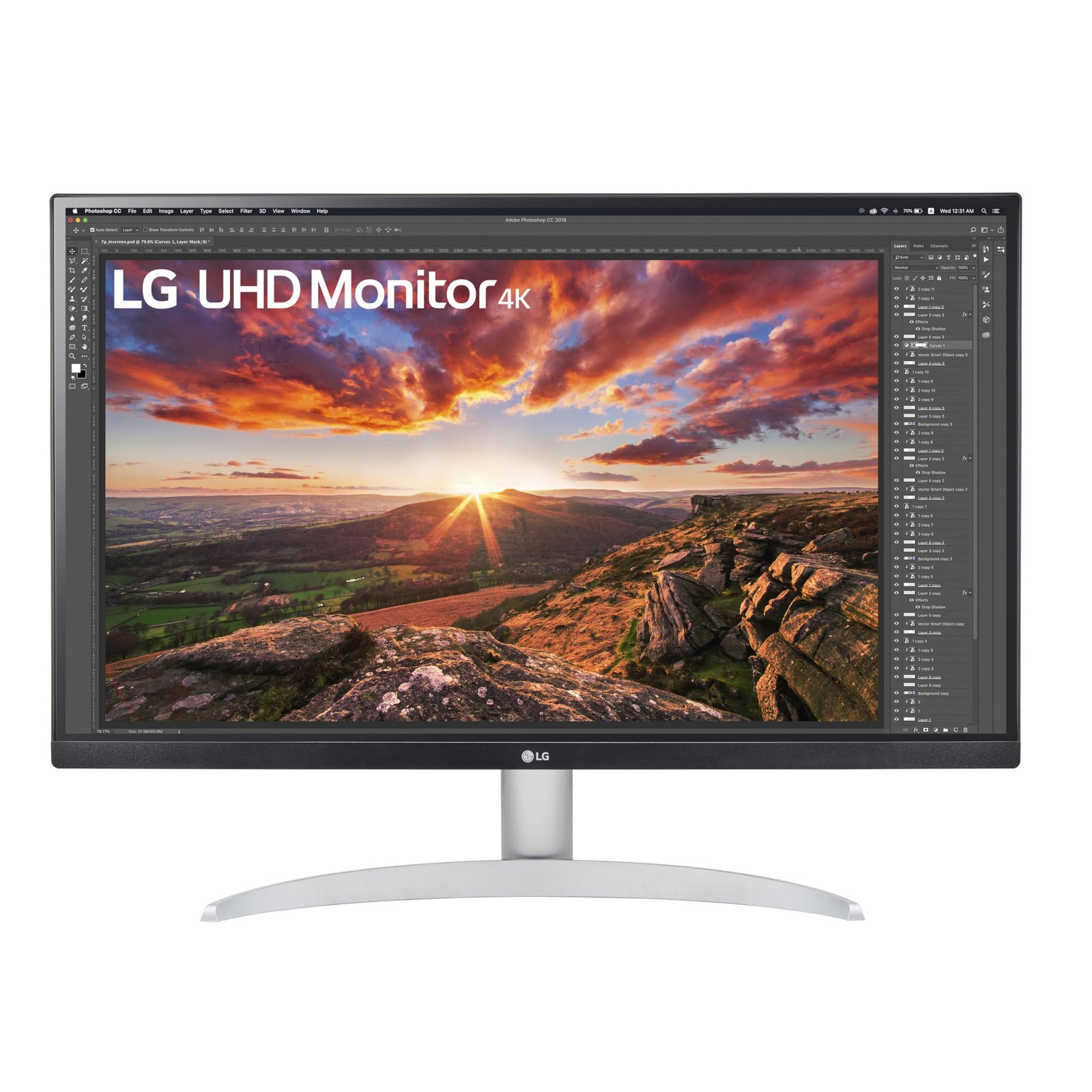 27 4K UHD Monitor 3840x2160 IPS AMD FreeSync DisplayHDR LG 27UP600-W