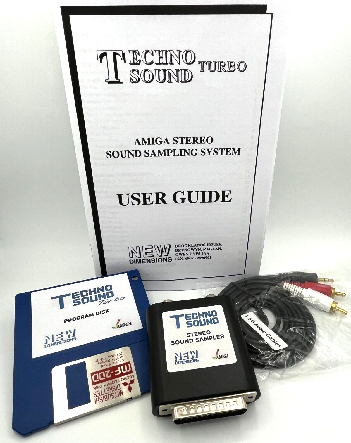 Commodore Amiga Stereo Sound Sampler Techno Sound Turbo Technosound HW & SW pack