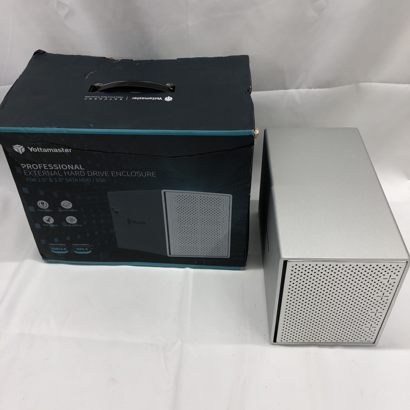 Yottamaster 5 Bay HDD Enclosure with 5 Pack Hard Drive Unit Only No Cables