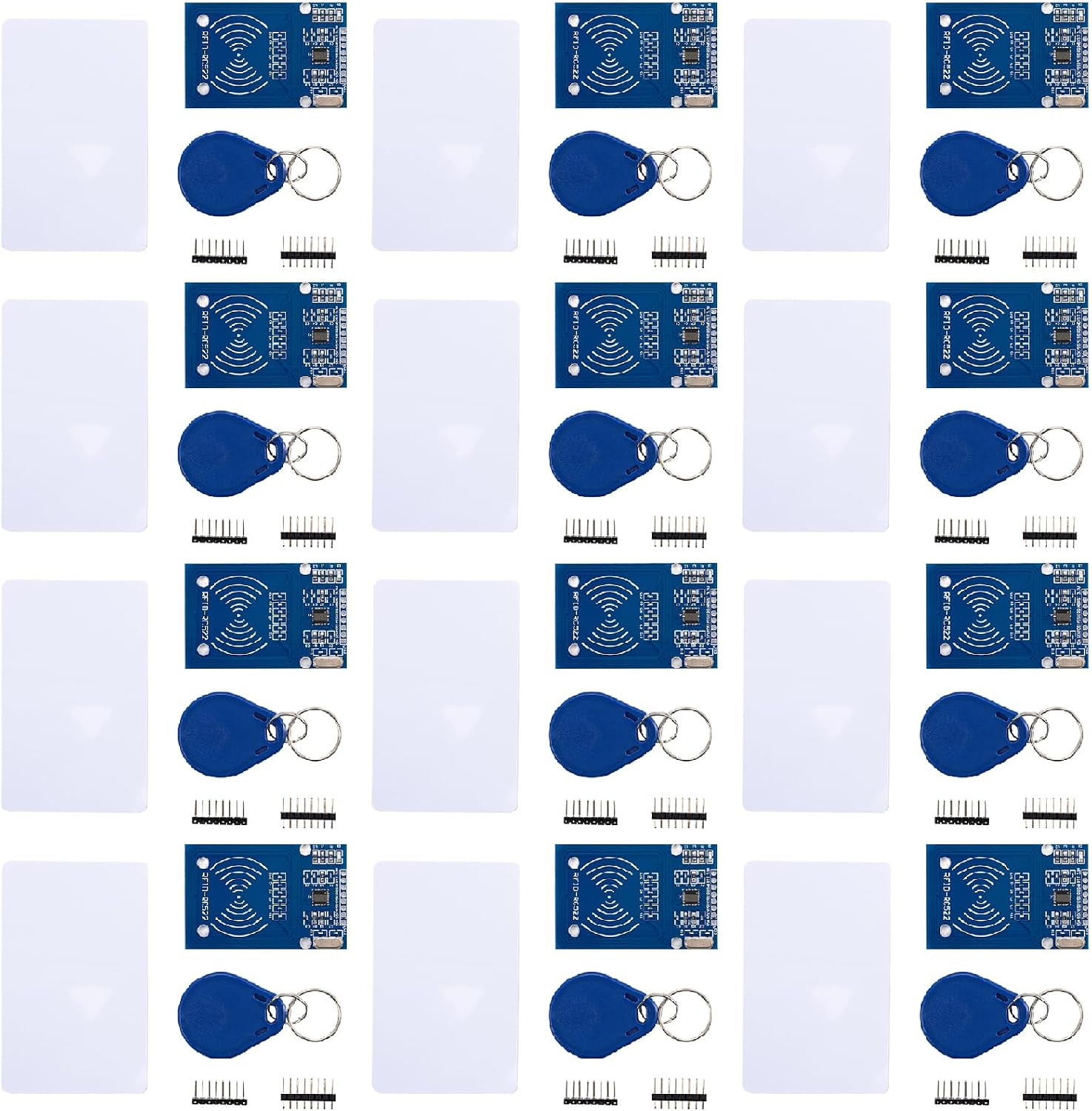12-Pack Mifare RC522 RFID Kit, with S50 Cards, Keychains