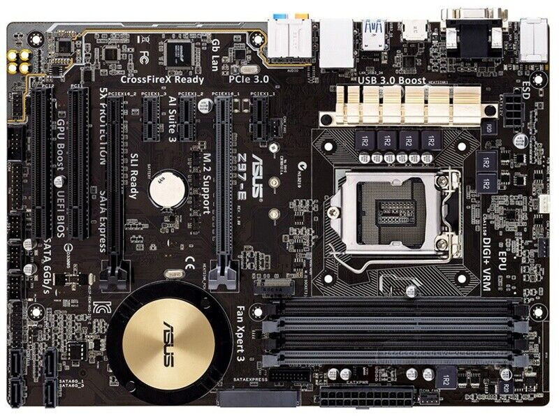 For ASUS Z97-E motherboard Z97 LGA1150 4*DDR3 32G HDMI+DVI+VGA ATX Tested ok