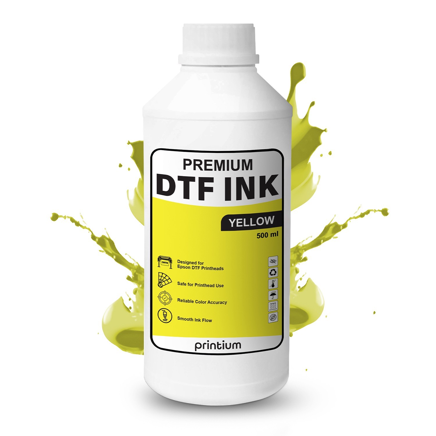 DTF Ink Cyan 16.9 fl oz (500 ml) Refill – High Opacity, Clog-Free Formula
