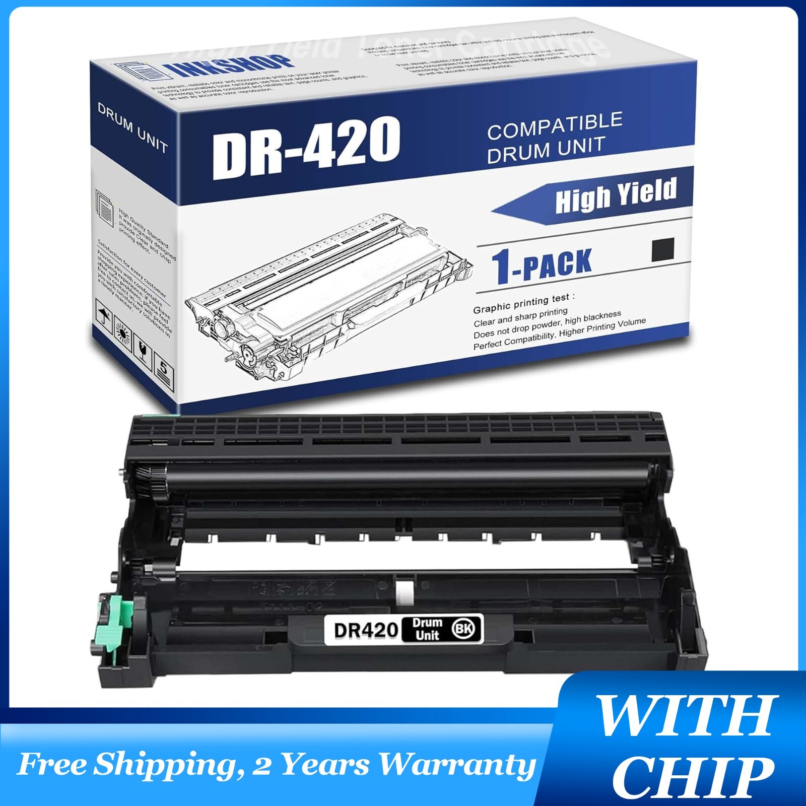 FADSOON® DR420 Drum For Brother DR420 HL-2240 HL-2270DW HL-2280DW 2230 MFC-7360N