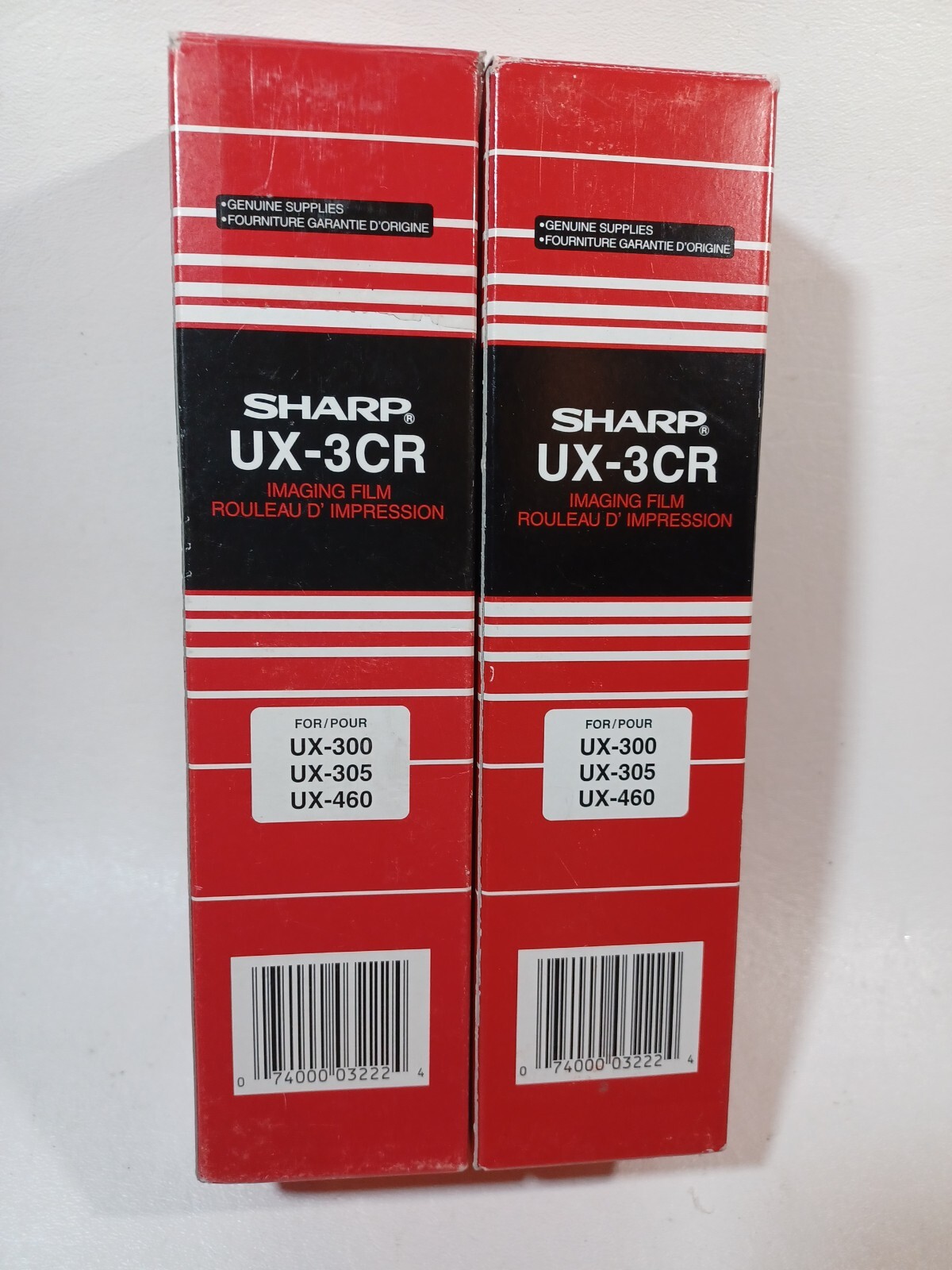 Lot of 2 Genuine Sharp UX-3CR Thermal Transfer Ribbon for Fax UX300 305 460